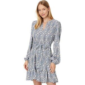 NWT Tommy Hilfiger Womens Size XXL Paisley Belted A-Line Peplum Mini Dress NEW